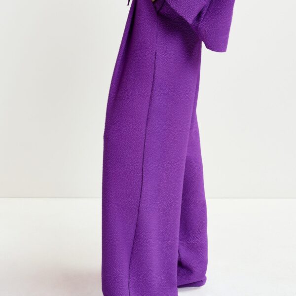 Essentiel Antwerp Purple wide-leg pants - Essentiel Antwerp Pants - Colorful Belgian Design - Shop at Coveti