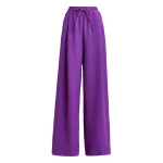 Essentiel Antwerp Purple wide-leg pants - Essentiel Antwerp Pants - Colorful Belgian Design - Shop at Coveti