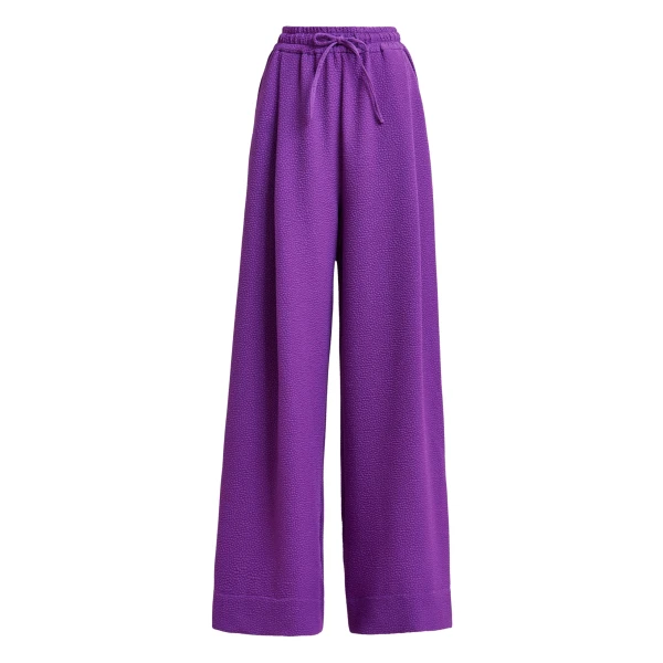Essentiel Antwerp Purple wide-leg pants - Essentiel Antwerp Pants - Colorful Belgian Design - Shop at Coveti