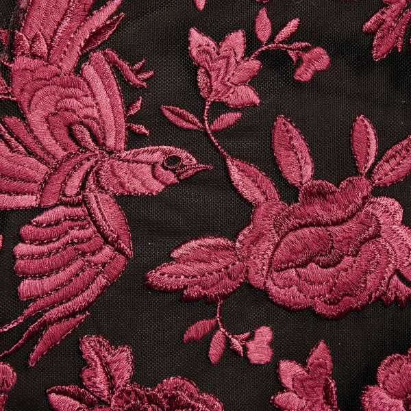 Giambattista Valli Raspberry Chimera Shawl Long Dress - Giambattista Valli Dresses - Romantic Couture - Shop at Coveti