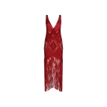 The Attico Red Midi Dress - The Attico Dresses - Designed by Gilda Ambrosio & Giorgia Tordini - Shop at Coveti