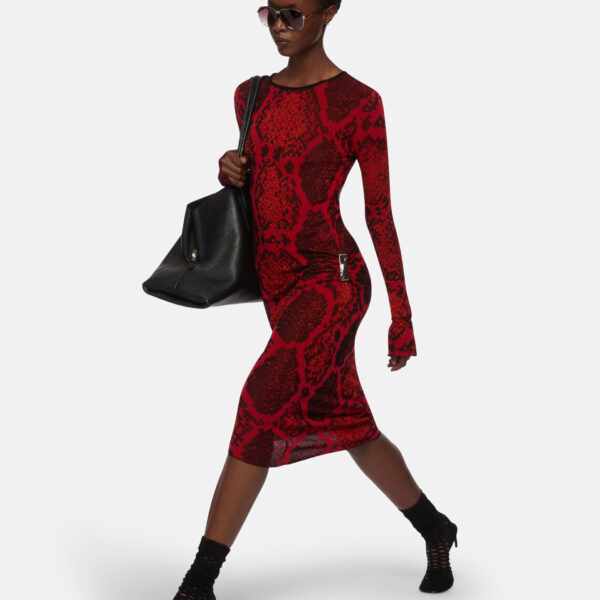 The Attico Red Midi Dress - The Attico Dresses - Designed by Gilda Ambrosio & Giorgia Tordini - Shop at Coveti