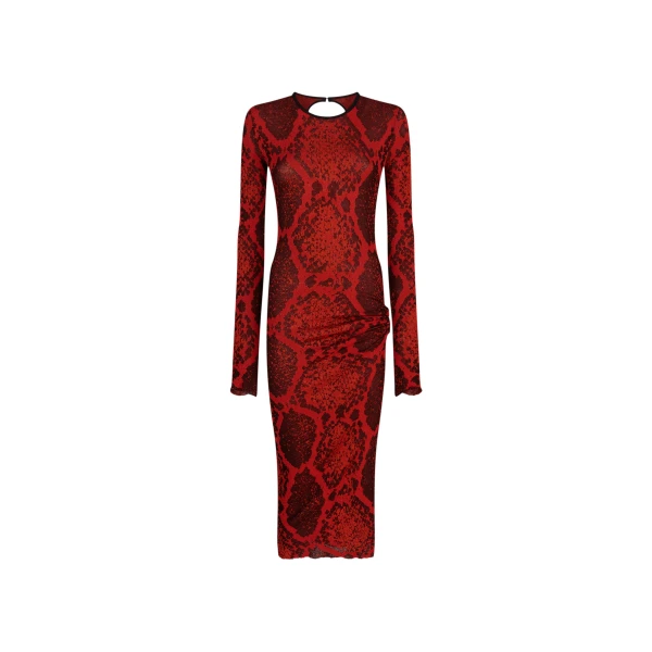 The Attico Red Midi Dress