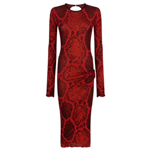 The Attico Red Midi Dress - The Attico Dresses - Designed by Gilda Ambrosio & Giorgia Tordini - Shop at Coveti