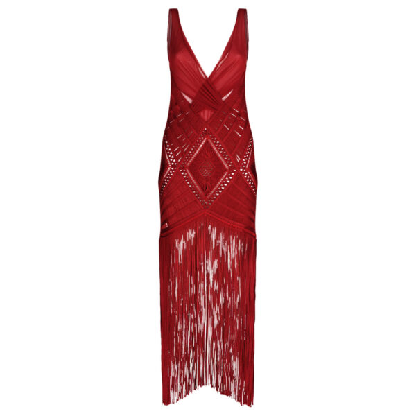 The Attico Red Midi Dress - The Attico Dresses - Designed by Gilda Ambrosio & Giorgia Tordini - Shop at Coveti