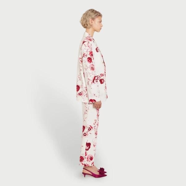 Giambattista Valli Ruby Pansies Ivory Jacket - Giambattista Valli Jackets - Romantic Couture - Shop at Coveti