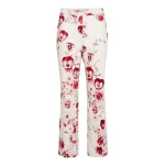 Giambattista Valli Ruby Pansies Ivory Straight-Leg Pants - Giambattista Valli Pants - Romantic Couture - Shop at Coveti
