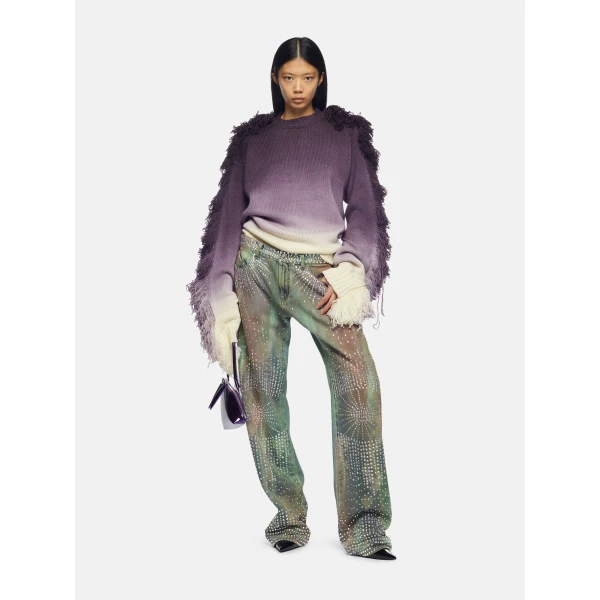 The Attico “Rundie” Purple Multishades Sweater, view 2