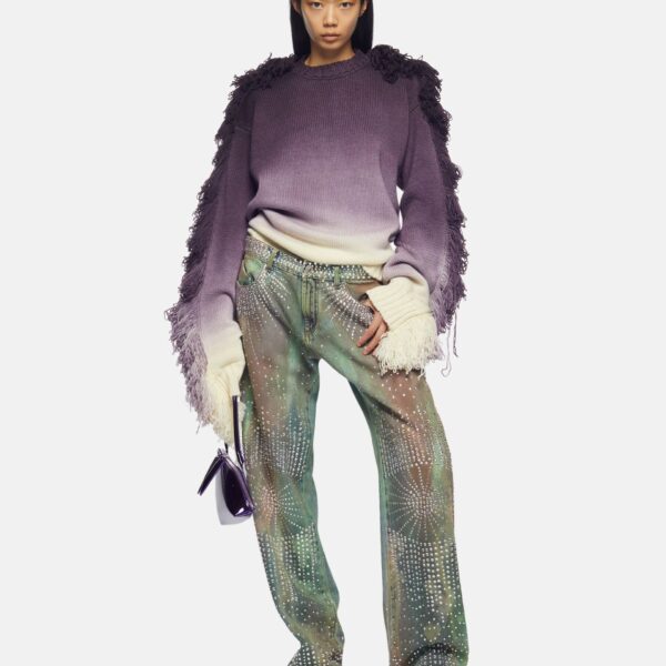 The Attico "Rundie" Purple Multishades Sweater - The Attico Knitwear - Designed by Gilda Ambrosio & Giorgia Tordini - Shop at Coveti