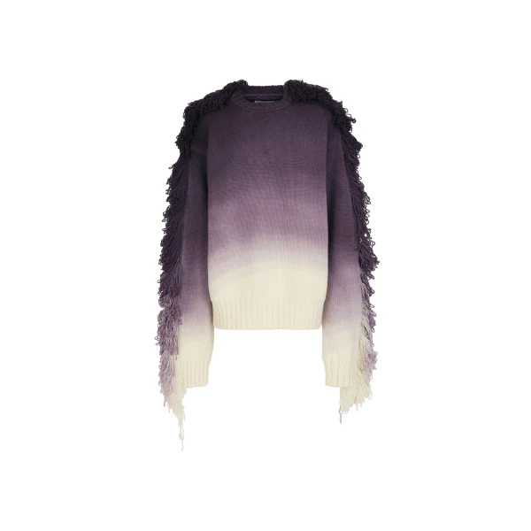 The Attico “Rundie” Purple Multishades Sweater