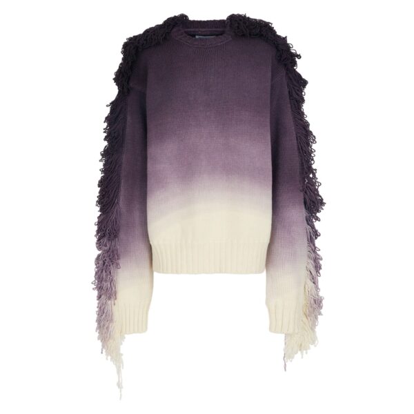 The Attico "Rundie" Purple Multishades Sweater - The Attico Knitwear - Designed by Gilda Ambrosio & Giorgia Tordini - Shop at Coveti
