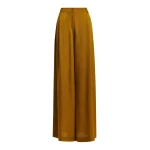 Essentiel Antwerp Rust wide-leg satin pants - Essentiel Antwerp Pants - Colorful Belgian Design - Shop at Coveti