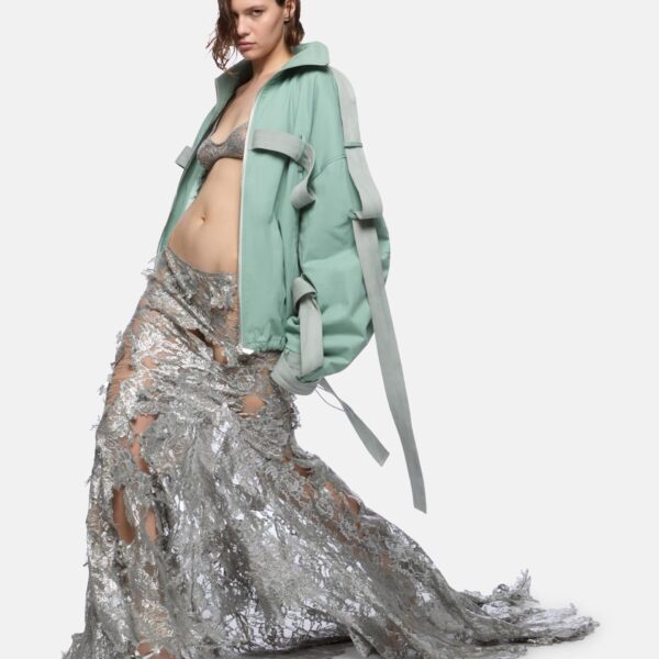 The Attico Sage Green Bomber - The Attico Jackets - Designed by Gilda Ambrosio & Giorgia Tordini - Shop at Coveti