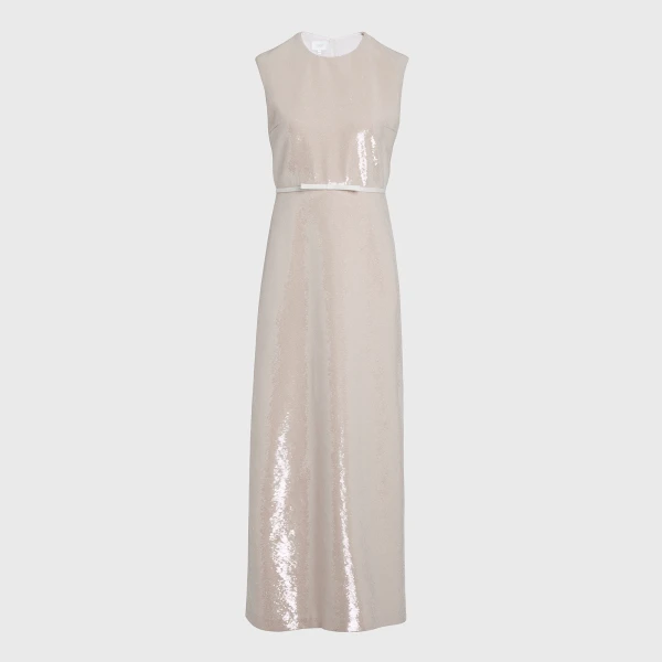 Giambattista Valli Sand Midi Sequin Dress - Giambattista Valli Dresses - Romantic Couture - Shop at Coveti