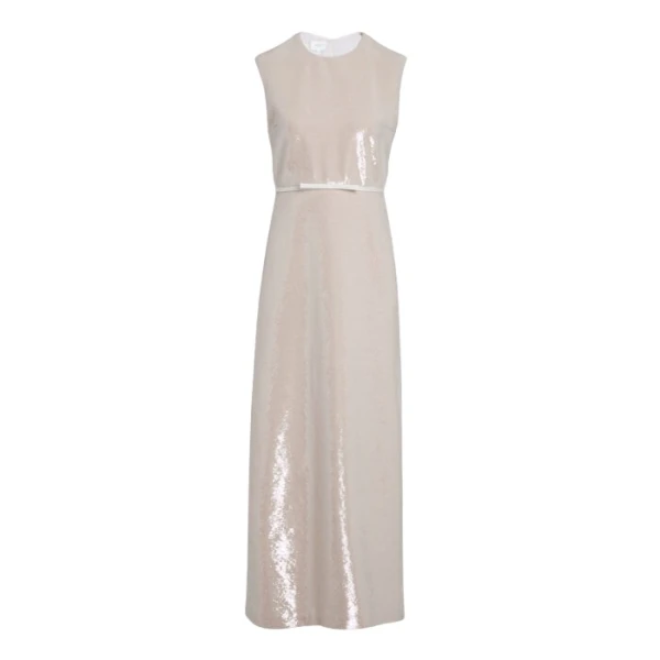 Giambattista Valli Sand Midi Sequin Dress - Giambattista Valli Dresses - Romantic Couture - Shop at Coveti