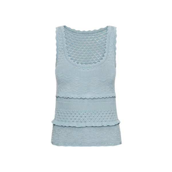 Oscar de la Renta Scallop Trim Tank - Oscar de la Renta Tops - American Couture - Shop at Coveti