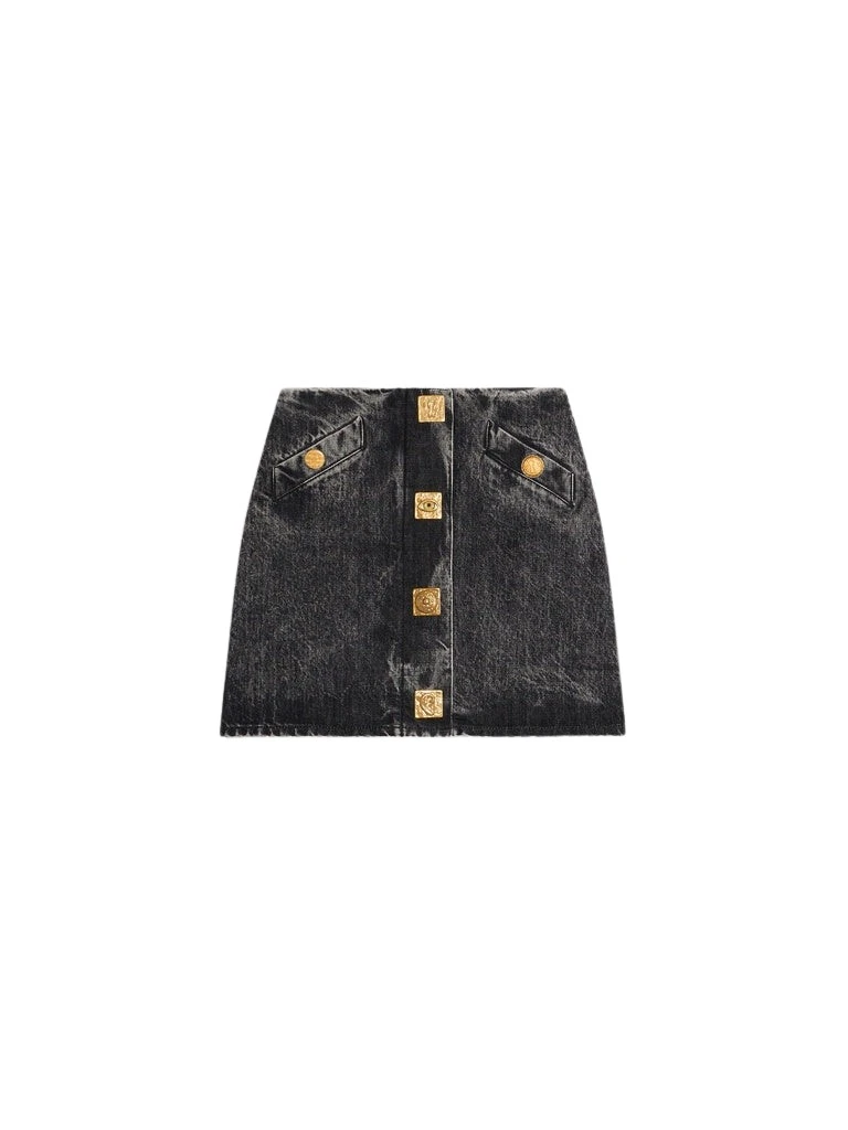 Schiaparelli-A-Line-Miniskirt-323247_nobg Schiaparelli A-Line Miniskirt Skirts in Schiaparelli Authentic Luxury Fashion at Coveti