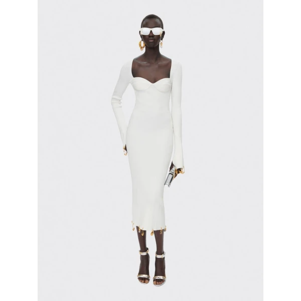 Schiaparelli Anatomical Charms Knitted Dress Dresses in Schiaparelli Authentic Luxury Fashion at Coveti