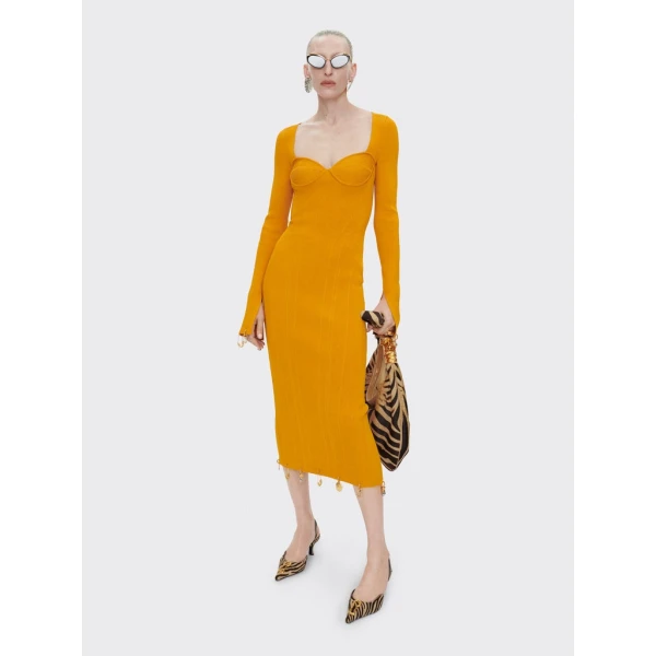 Schiaparelli Anatomical Charms Knitted Dress Dresses in Schiaparelli Authentic Luxury Fashion at Coveti