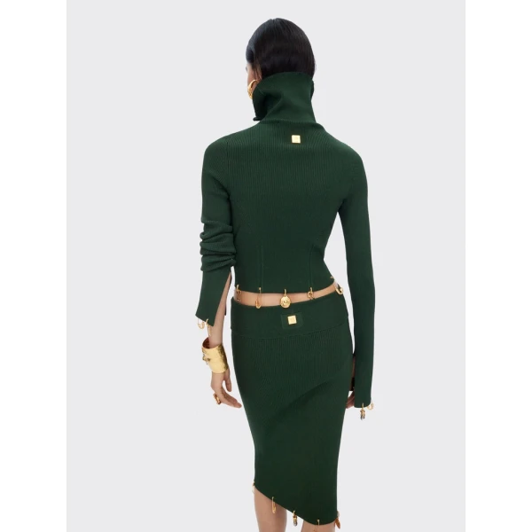Schiaparelli Anatomical Charms Knitted Jumper Knitwear in Schiaparelli Authentic Luxury Fashion at Coveti