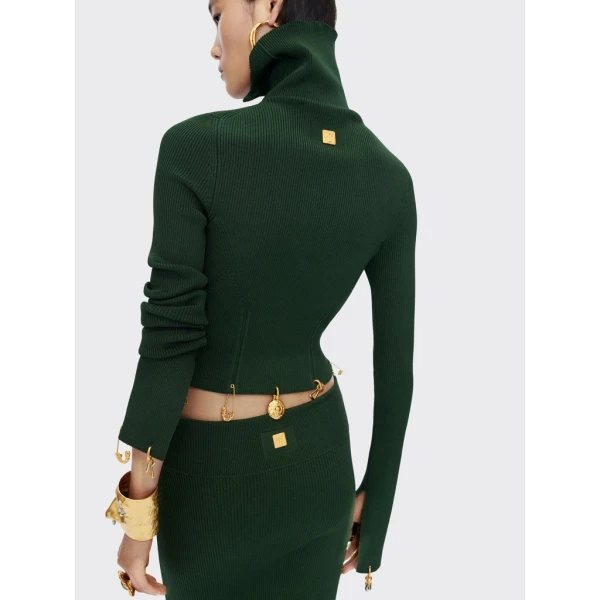 Schiaparelli Anatomical Charms Knitted Jumper Knitwear in Schiaparelli Authentic Luxury Fashion at Coveti