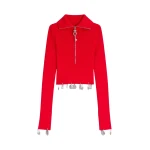 Schiaparelli Anatomical Charms Knitted Jumper Knitwear in Schiaparelli Authentic Luxury Fashion at Coveti