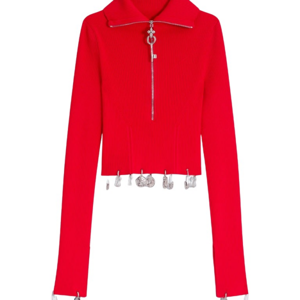Schiaparelli Anatomical Charms Knitted Jumper Knitwear in Schiaparelli Authentic Luxury Fashion at Coveti