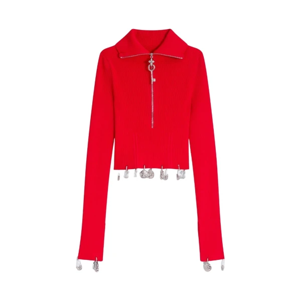 Schiaparelli Anatomical Charms Knitted Jumper Knitwear in Schiaparelli Authentic Luxury Fashion at Coveti