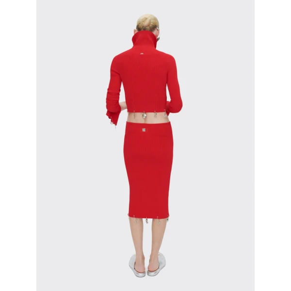 Schiaparelli Anatomical Charms Knitted Skirt Skirts in Schiaparelli Authentic Luxury Fashion at Coveti