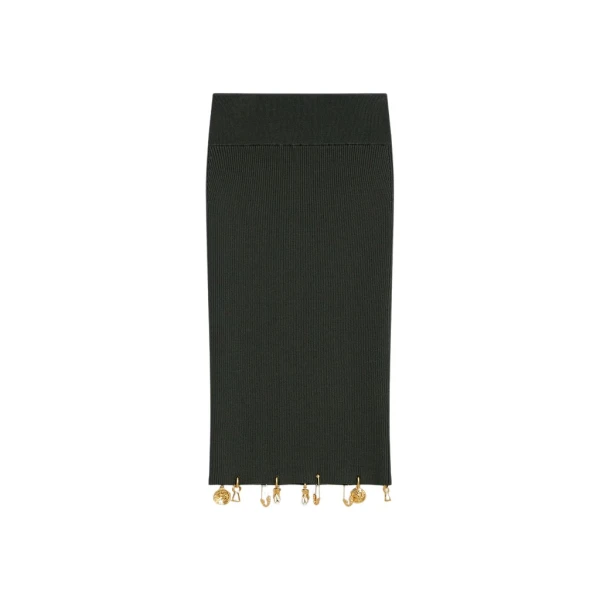 Schiaparelli Anatomical Charms Knitted Skirt Skirts in Schiaparelli Authentic Luxury Fashion at Coveti