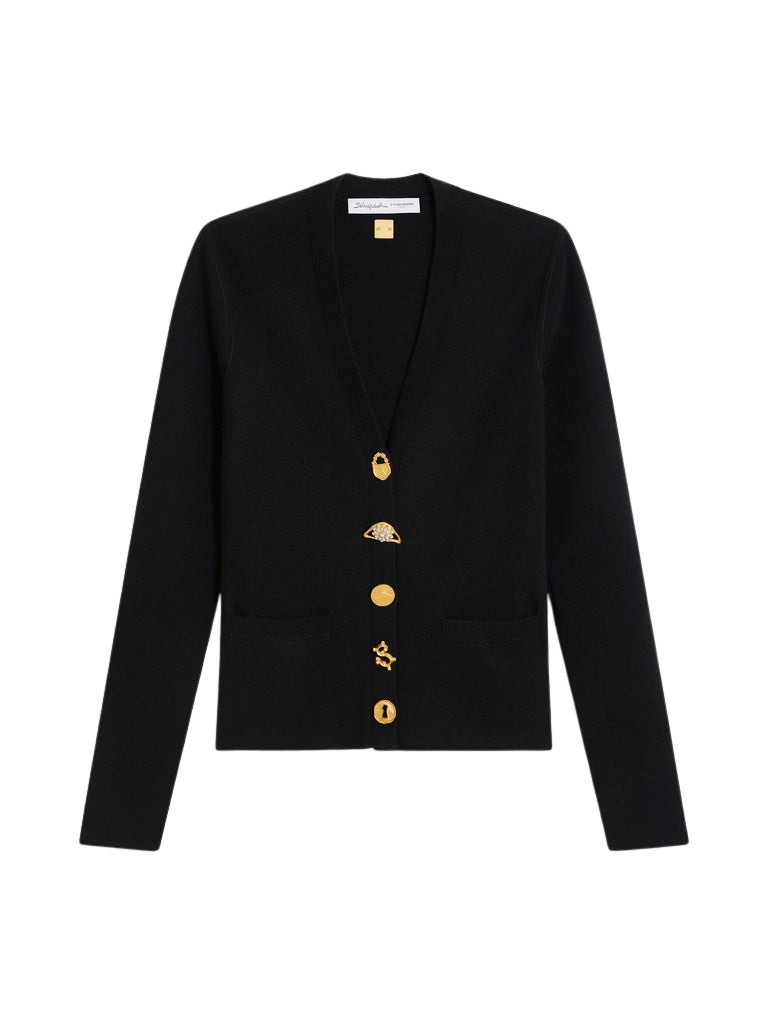 Schiaparelli Anatomy Wool Cardigan Knitwear in Schiaparelli Authentic Luxury Fashion at Coveti