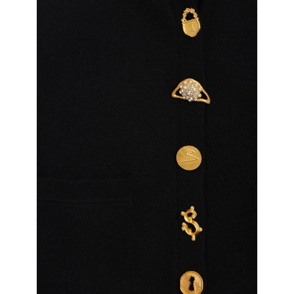 Schiaparelli Anatomy Wool Cardigan Knitwear in Schiaparelli Authentic Luxury Fashion at Coveti