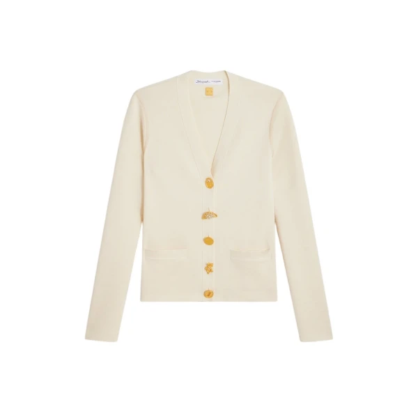 Schiaparelli Anatomy Wool Cardigan Knitwear in Schiaparelli Authentic Luxury Fashion at Coveti