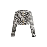 Schiaparelli Animal Print Collarless Short Jacket Jackets in Schiaparelli Authentic Luxury Fashion at Coveti