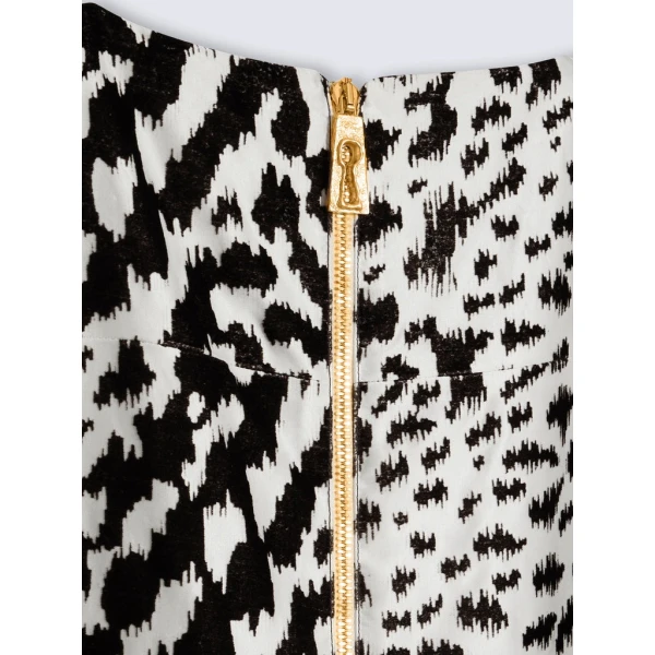 Schiaparelli Animal Print Midi Dress Dresses in Schiaparelli Authentic Luxury Fashion at Coveti