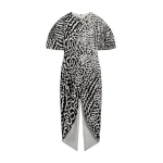 Schiaparelli Animal Print Midi Dress Dresses in Schiaparelli Authentic Luxury Fashion at Coveti