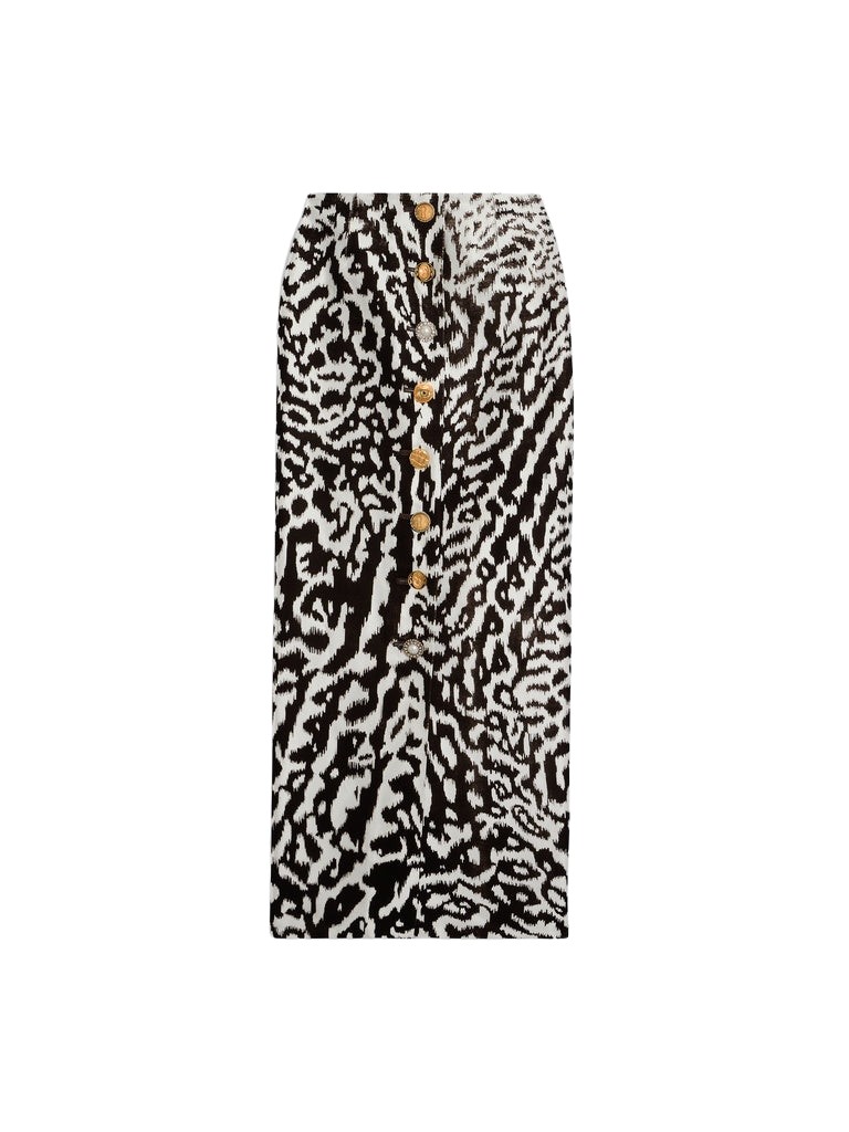 Schiaparelli Animal Print Pencil Skirt Skirts in Schiaparelli Authentic Luxury Fashion at Coveti