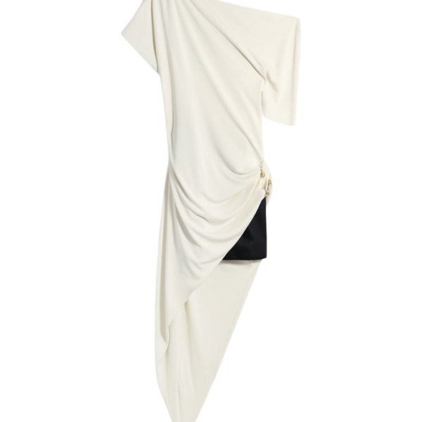 Schiaparelli Assymmetrical Piercings Dress Dresses in Schiaparelli Authentic Luxury Fashion at Coveti