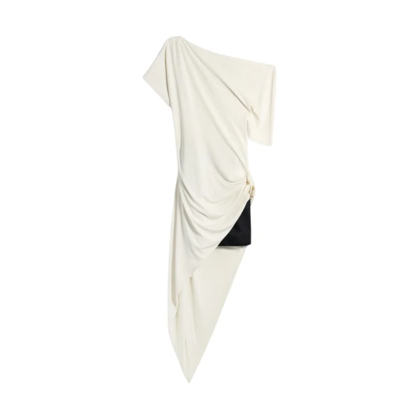Schiaparelli Assymmetrical Piercings Dress Dresses in Schiaparelli Authentic Luxury Fashion at Coveti