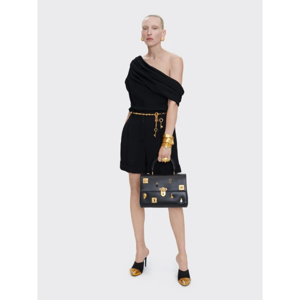 Schiaparelli Asymmetrical Draped Top Tops in Schiaparelli Authentic Luxury Fashion at Coveti