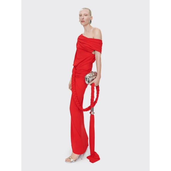 Schiaparelli Asymmetrical Draped Top Tops in Schiaparelli Authentic Luxury Fashion at Coveti