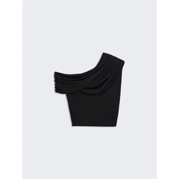 Schiaparelli Asymmetrical Draped Top Tops in Schiaparelli Authentic Luxury Fashion at Coveti