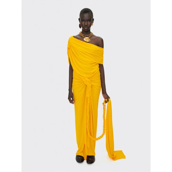 Schiaparelli Asymmetrical Draped Top Tops in Schiaparelli Authentic Luxury Fashion at Coveti