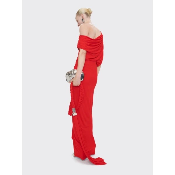 Schiaparelli Asymmetrical Draped Top Tops in Schiaparelli Authentic Luxury Fashion at Coveti