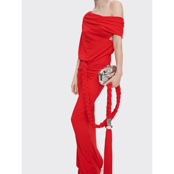 Schiaparelli Asymmetrical Draped Top Tops in Schiaparelli Authentic Luxury Fashion at Coveti