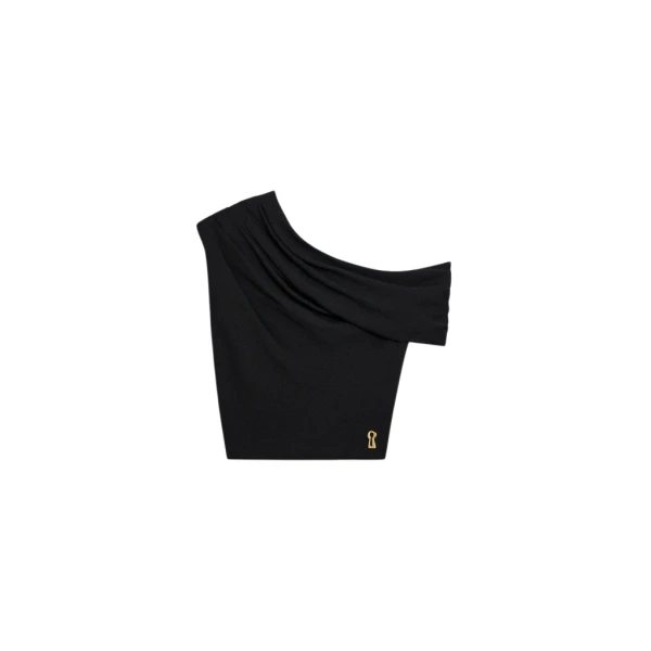 Schiaparelli Asymmetrical Draped Top Tops in Schiaparelli Authentic Luxury Fashion at Coveti