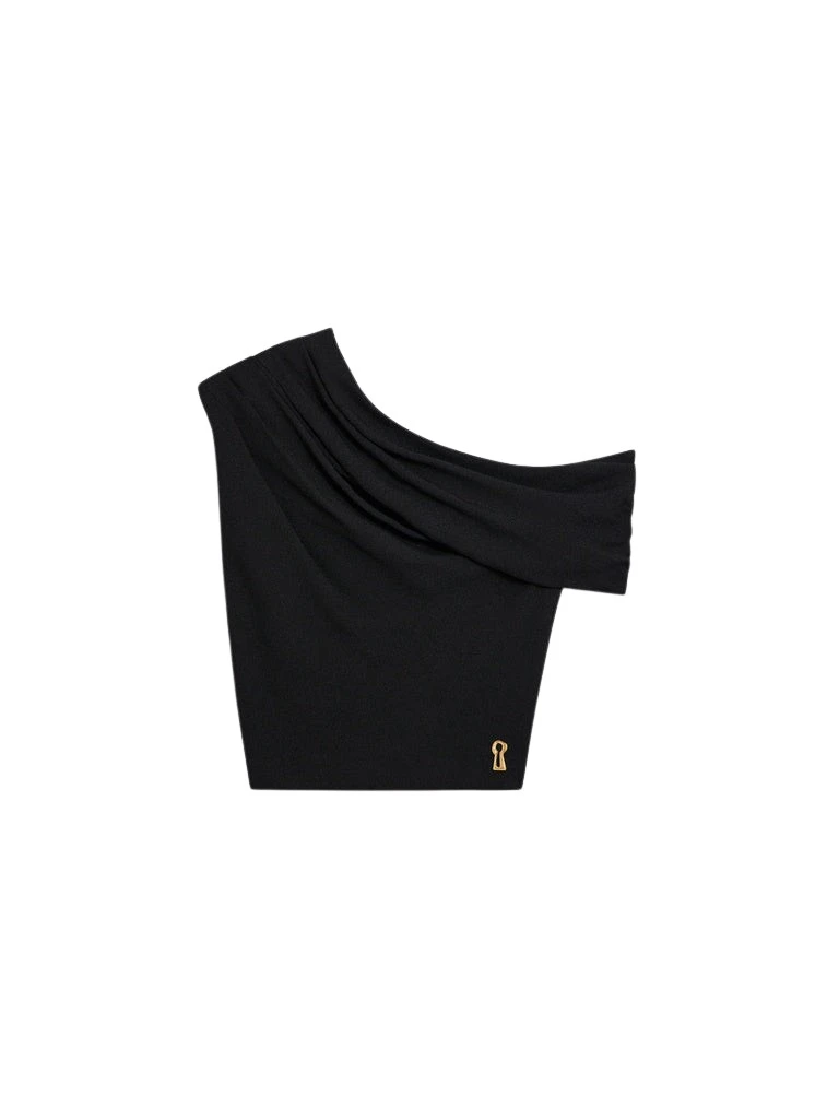 Schiaparelli-Asymmetrical-Draped-Top-743614_nobg Schiaparelli Asymmetrical Draped Top Tops in Schiaparelli Authentic Luxury Fashion at Coveti