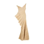Schiaparelli Asymmetrical Ruffled Dress Dresses in Schiaparelli Authentic Luxury Fashion at Coveti