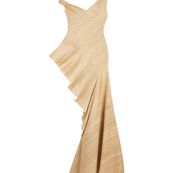 Schiaparelli Asymmetrical Ruffled Dress Dresses in Schiaparelli Authentic Luxury Fashion at Coveti