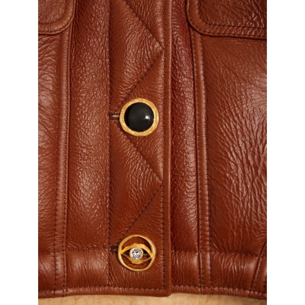 Schiaparelli Aviator Shearling Jacket Jackets in Schiaparelli Authentic Luxury Fashion at Coveti